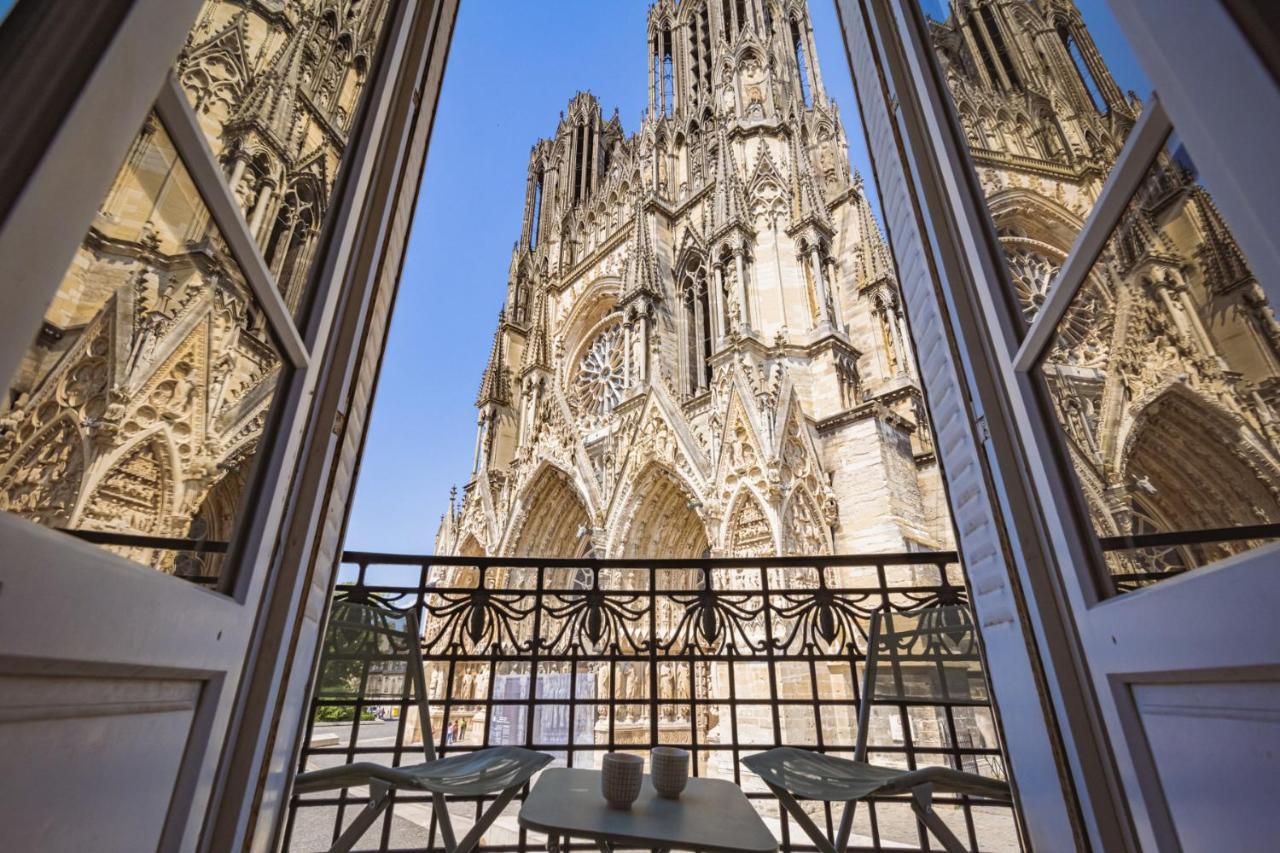 Au Pied De La Cathedrale #Vuemagique Lägenhet Reims Exteriör bild