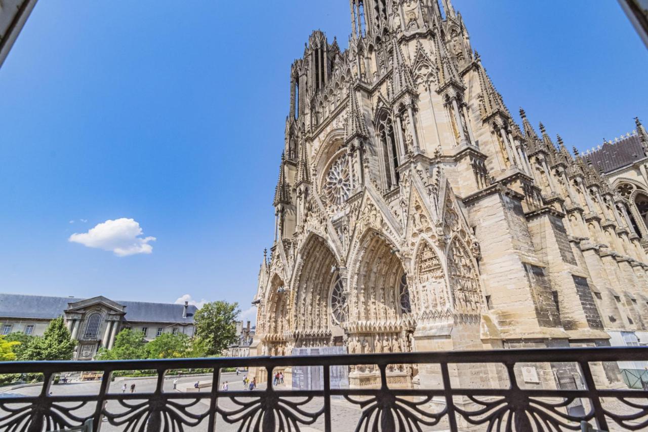 Au Pied De La Cathedrale #Vuemagique Lägenhet Reims Exteriör bild